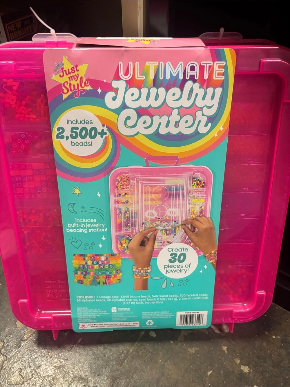 Just My Style Ultimate Jewelry Center - Pink Bead Kit